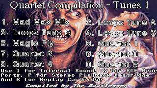 ATARI ST  QUARTET COMPILATION TUNES FROM QUARTET CD 30 QUARTE30 DEMOS GAMES COLLECTIONS