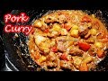 Curry de porc pic doux et crmeux 