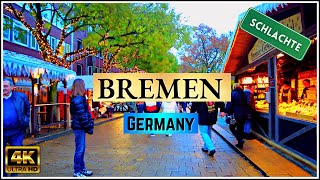 【4K】Walking Tour in Bremen, Germany - Schlacte Bremen - Travel Germany 2022