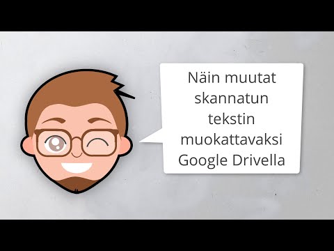 Näin muutat skannatun tekstin muokattavaksi Google Drivella