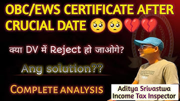 OBC/EWS certificate after Crucial Date #ssc #ssccgl2024 #sscmts