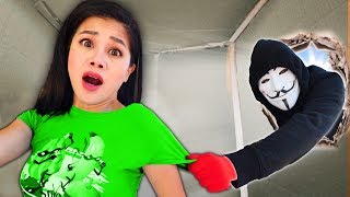 HACKER TRAPS ME in a MYSTERY BOX in Car for 24 HOURS! Last To Leave Escape Room Wins Challenge