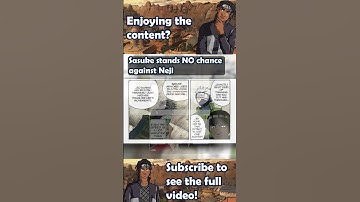 Chunin Exams Sasuke Stands NO Chance Against Neji