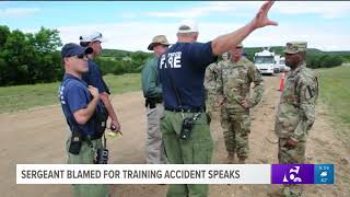 Sergeant blamed for training accident speaks