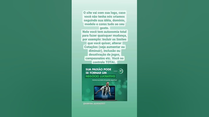 Sistema completo para você que busca ser dono de banca de apostas esportivas.