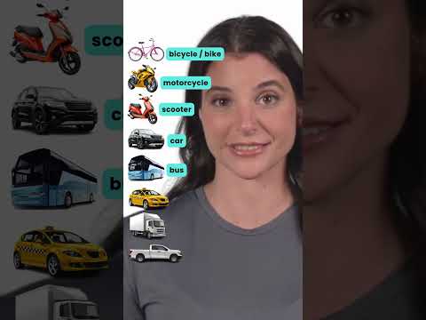    وسائل النقل باللغة الانجليزية