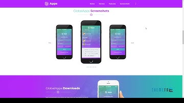 Global App - HTML5 App Landing Template        | Free Template  Quinl