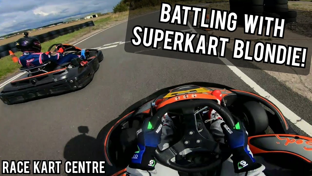 Having A GREAT Battle With SuperKart Blondie At Race Kart Centre!