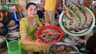 Giant Shrimp Creamy | I buy Biggest Shrimp and cook curry recipe | Market Show | Creamy curry