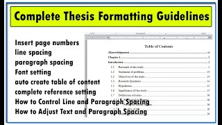 Complete Thesis Formatting Guidelines || Thesis Setting screenshot 3