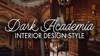 How to give your home: Dark Academia vibes 🕰📜☕️ ~ dark academia decor ~ Interior Design Styles