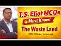 T.S. Eliot MCQs | RPSC PGT English Literature |  UGC NET English |Modern Poetry Important Questions