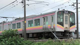 長岡花火臨送り込み回送E129系B23+A26編成【4K】信越本線下り