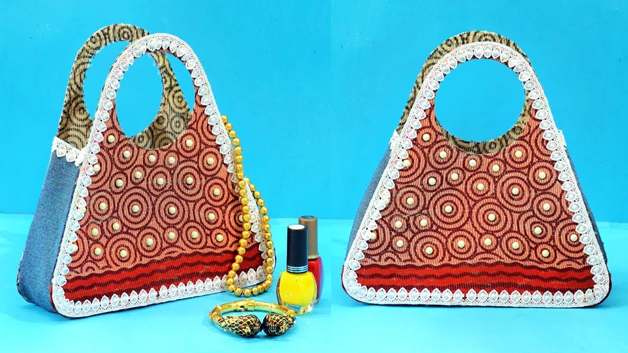 DIY Bag Tutorial From Old Saree & Denim Cloth | How to Make DIY Bag | Best Out of Waste Ideas