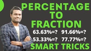 FRACTION TO PERCENTAGE CONCEPT &  TRICKS | SSC | BANK | RRB | SI | GROUPS | CSAT | By Chandan Venna screenshot 4