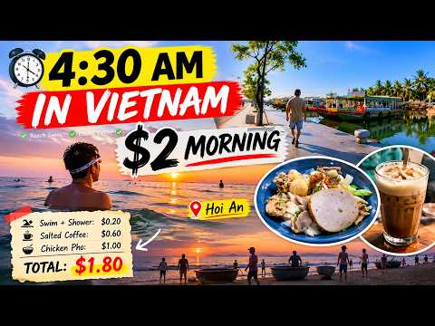 4:30 AM in Vietnam | A Normal Morning in Hoi An ($2 Total)