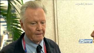 Why doesn't Jon Voight talk politics with Brangelina?