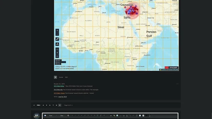 DCS Web Viewer in DCS forum. Iframe embedding test