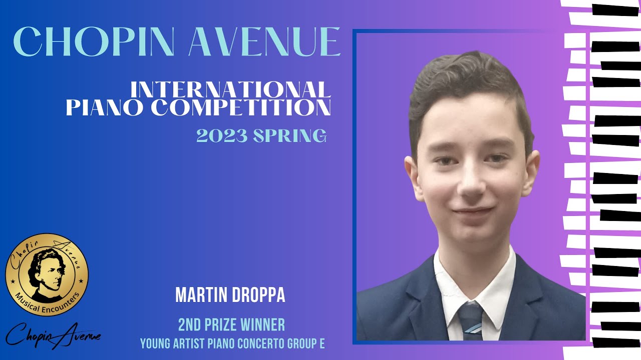 Martin Droppa Concerto Group E 2nd Prize J. S. Bach Concerto No