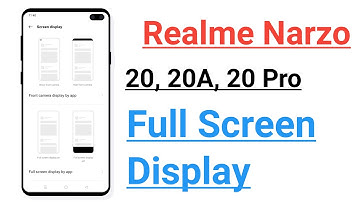 Realme Narzo 20, 20A, 20 Pro Full Screen Display Setting