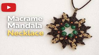 Macrame Mandala Necklace Tutorial | DIY Boho Jewelry