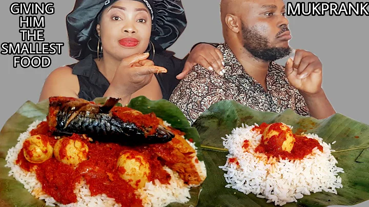 HUBBY REFUSED TO EAT THE SMALLEST FOOD MUKPRANK | DELICIUOS RED STEW WITH WHITE RICE | AFRICAN FOOD