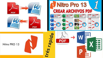 NITRO PDF PRO / comment converter pdf to word & word to pdf