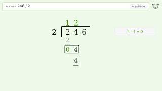 Long Division Problem 246/2: Step-by-Step Video Solution