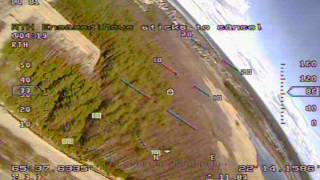 Mini talon FPV flight testing the vector and vtx. Recorded with DVR on fatshark goggels.