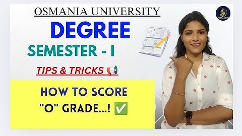 SEMESTER-1 | OSMANIA UNIVERSITY | DIPLOMA | TIPS & TRUCS VOOR EXAMENS VOOR "O" | 2025 |@shivanipa...