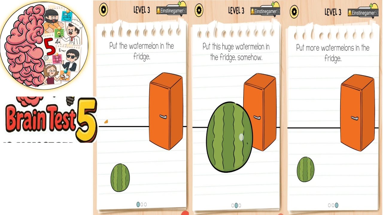 Brain Test X 5 level 3 Walkthrough Solution - YouTube