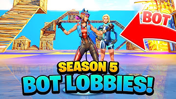 How To Get BOT LOBBIES in Fortnite Chapter 5! (*NEW* Bot Lobby Tutorial)