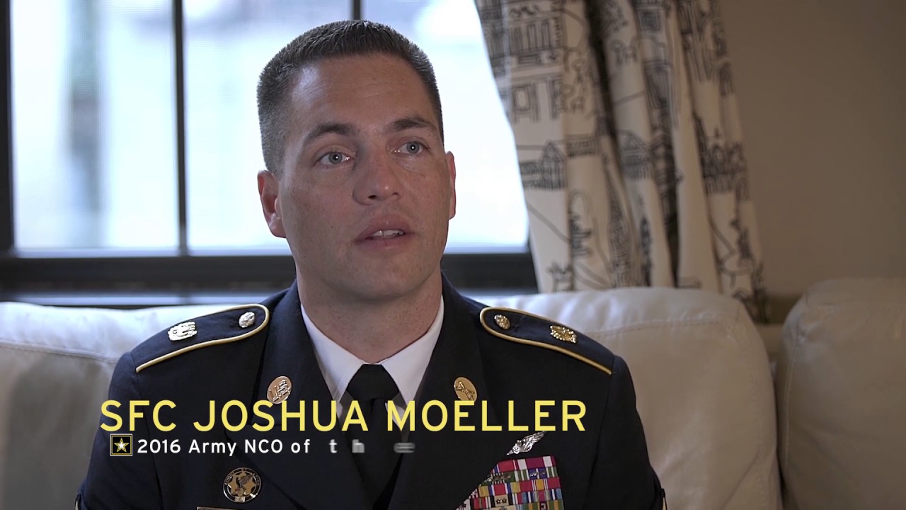 Sgt. First Class Joshua Moeller, the 2016 Department of the Army NCO of the Year, shares the importance of family support.