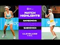 Liudmila Samsonova vs. Aliaksandra Sasnovich | 2022 Cleveland Final | WTA Match Highlights