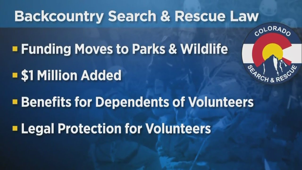 Colorado Leads The Way Supporting Volunteer Search And Rescue Teams