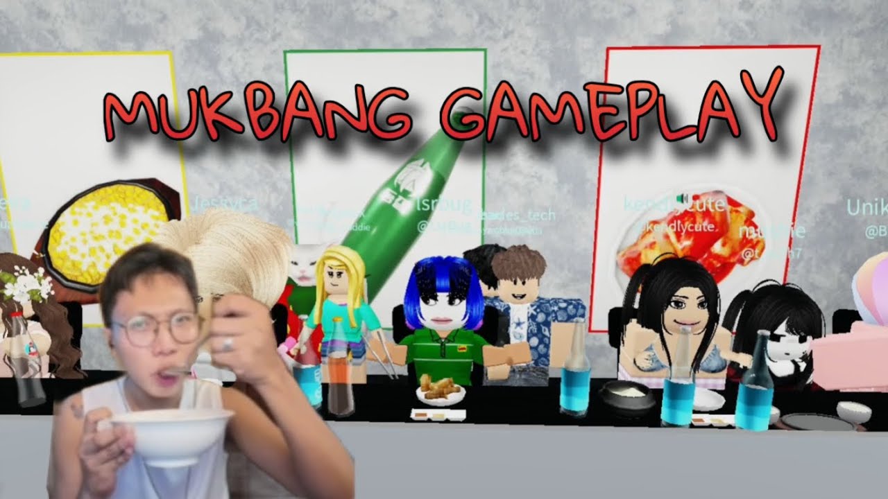 ROBLOX MUKBANG GAMEPLAY 🍜😍