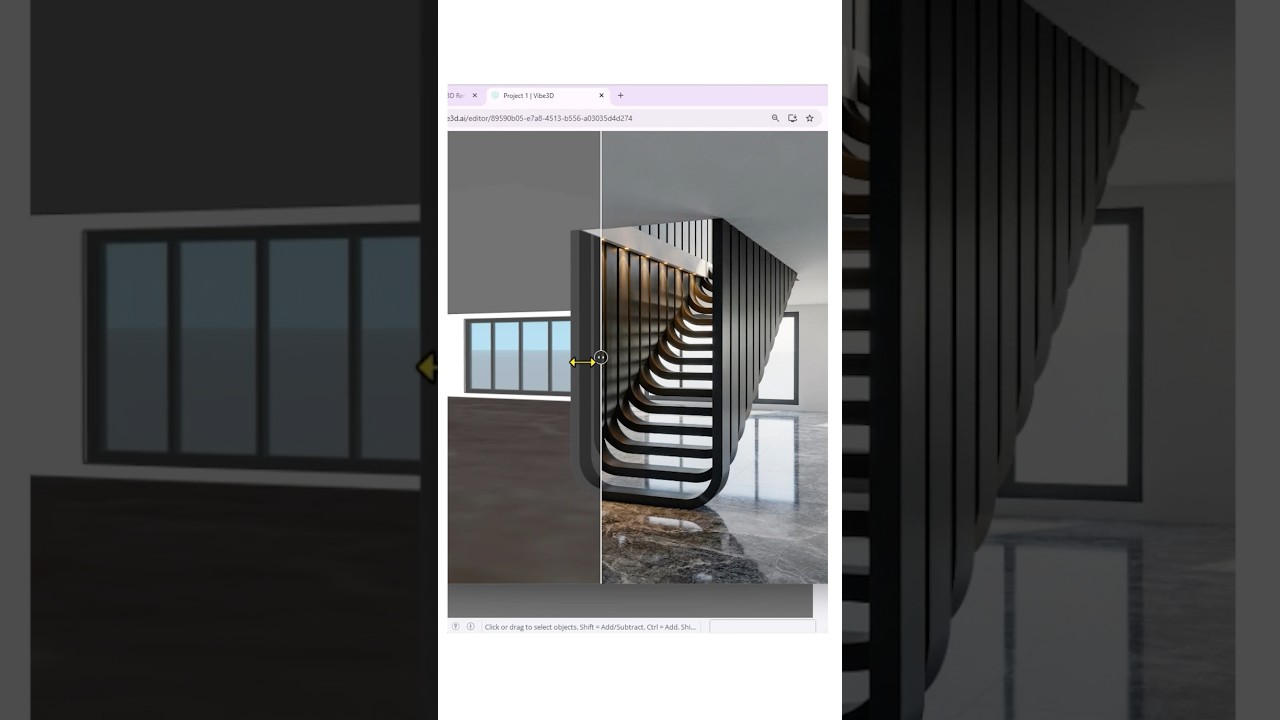SketchUp to AI rendering in just  minutes. A clean 3D model becomes a realistic architectural visual