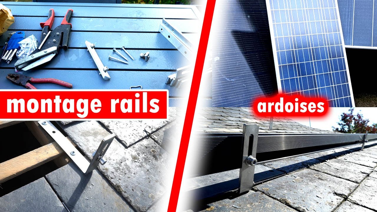 112 - montage rails pour panneaux photovoltaïques PV5 de 2160Wc - YouTube