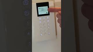 How to set and unset the alarm with a panda keypad