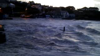 Storm surge/spring tide, Polzeath 17/10/12