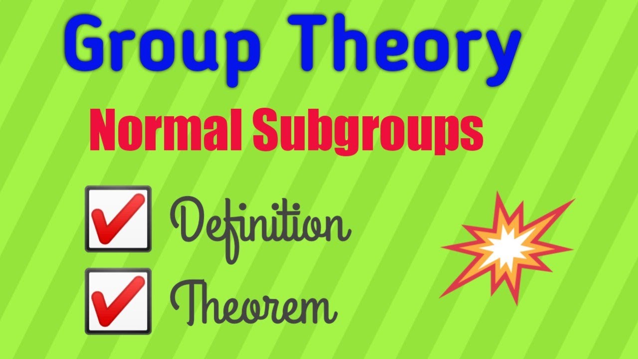 Normal subgroup|| H is normal subgroup of G iff gHg^-1=H||Groups ...