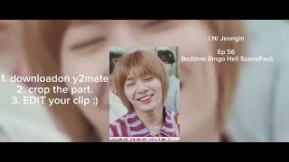 I.N (Stray Kids) Scenepack | SKZ CODE Ep.56 “Bedtime Bingo Hell #2 | high quality pack