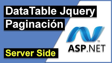 Datatables Jquery con PAGINACIÓN en ASP.NET | SERVER SIDE ✅