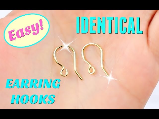 Easy & Identical Earring Hooks! How To Make Jewelry Findings At Home 