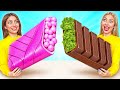 風船ガムvsチョコレートフードチャレンジ | キッチンのハックと裏ワザ Choco DO