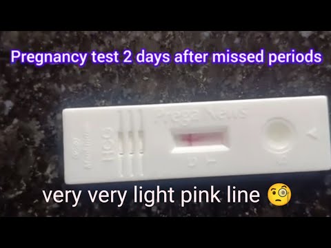 Very very light pink line | Faintline on Pregnancy Test | Prega News Pregnancy Test #pregnancytest