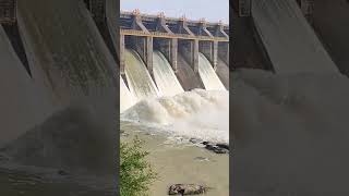 Maithan Dam Out Let Running Water Barakar River Colour Of Nature.