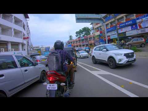 Driving in Kottayam City on a Sunday afternoon | Indian City Ambience | Kerala Virtual Tour 2021