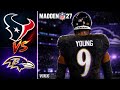 Texans vs Ravens Simulation | Madden 27 Updated Rosters