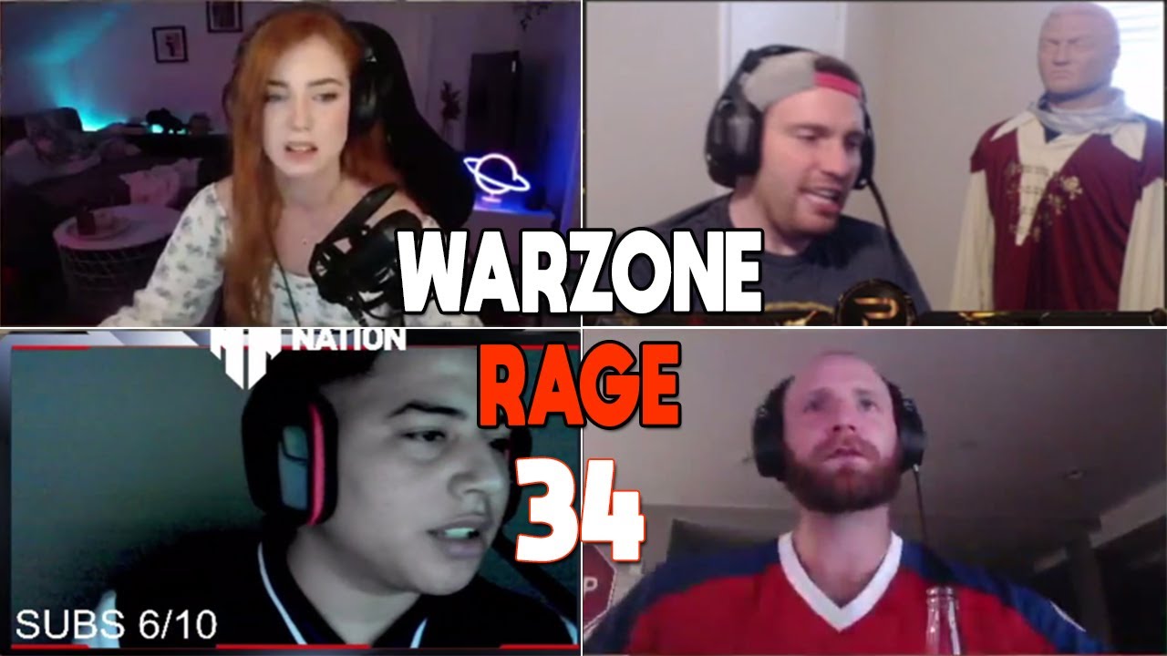 Warzone Twitch Streamers Ultimate Mega Rage compilation 34 YouTube